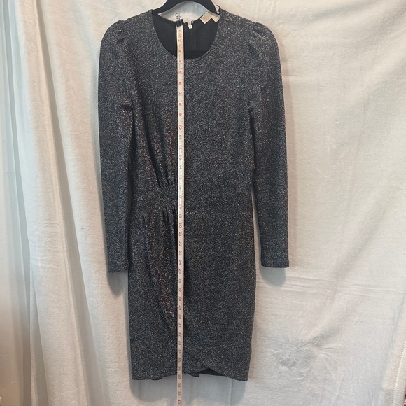 Michael Kors Black&Silver Shimmer Long Sleeve Dress. Excellent condition. Small. - Picture 8 of 13